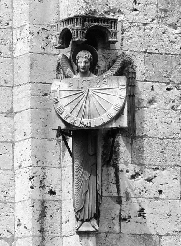 Anděl času v Chartres, foto: Václav Cílek