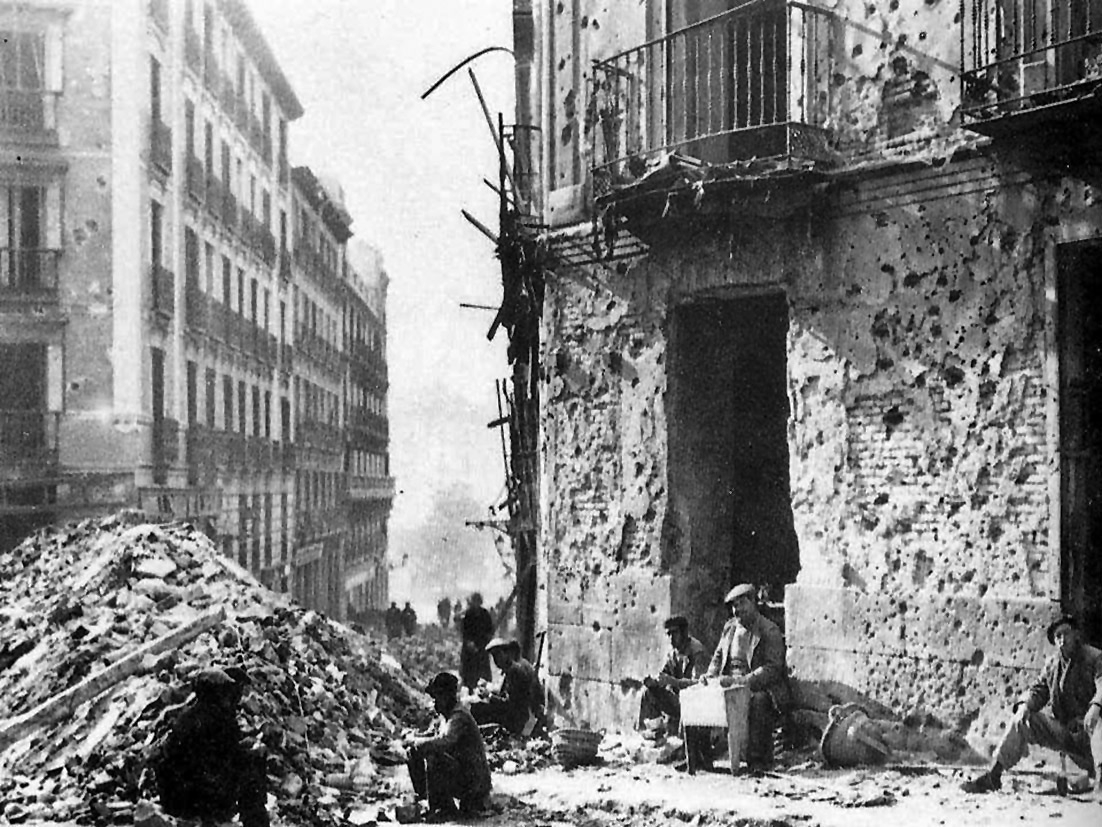 Madrid v roce 1937.
