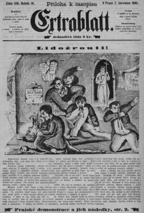Anonym, Lidožrouti, <em>Illustrirte Prager Extrablatt </em>III, 1881