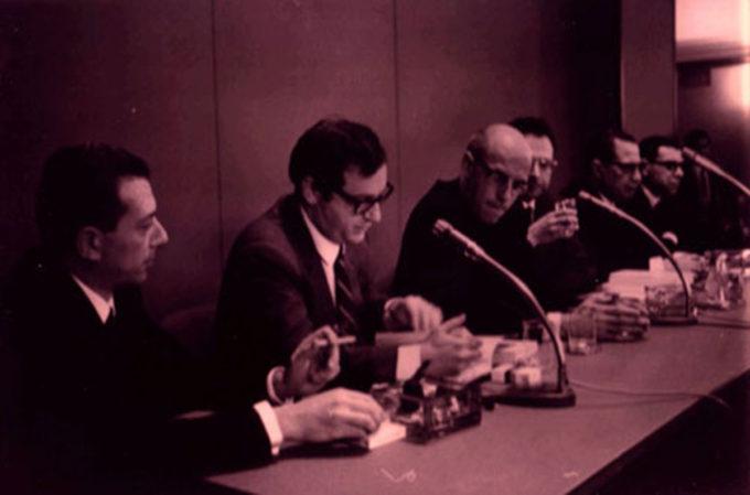 Umberto Eco a Michel Foucault v roce 1968, foto: Wikimedia Commons
