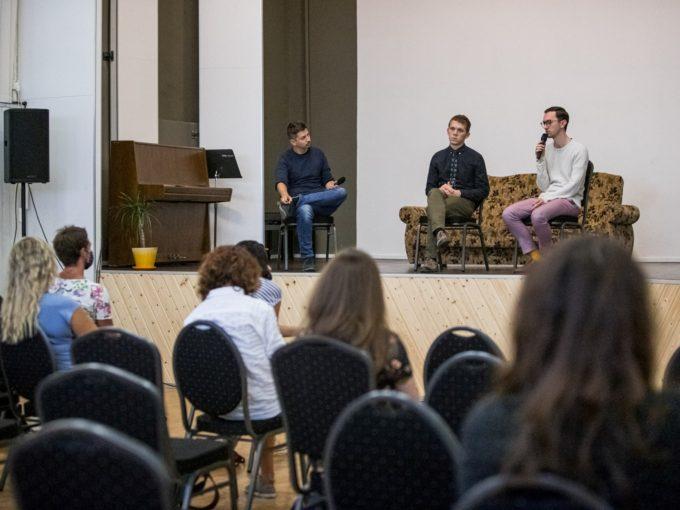 Gelnické iluminácie, zleva Tomáš Hučko, Martin Makara a Jakub Pavlovský, foto: archiv festivalu