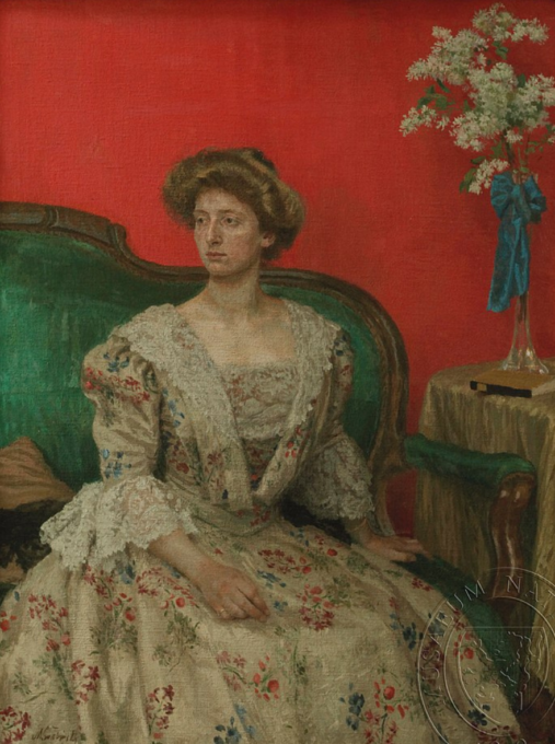 Portrét Sidonie Nádherné od Maxe Švabinského z roku 1906