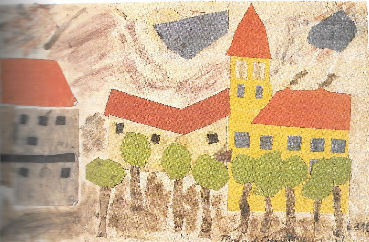 Terezín (koláž), zdroj: butterfliesintheghetto.com