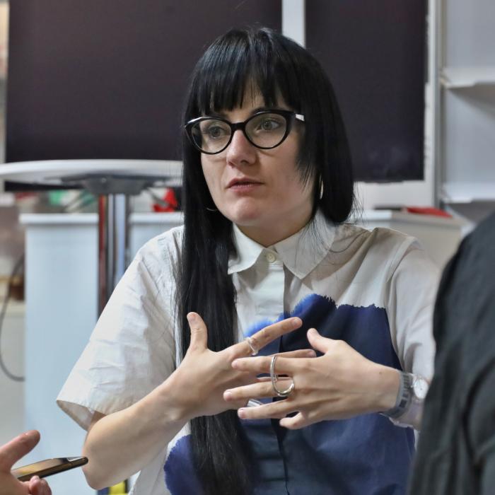 Daryna Hladun na Světě knihy 2026. Foto: František Chlaň